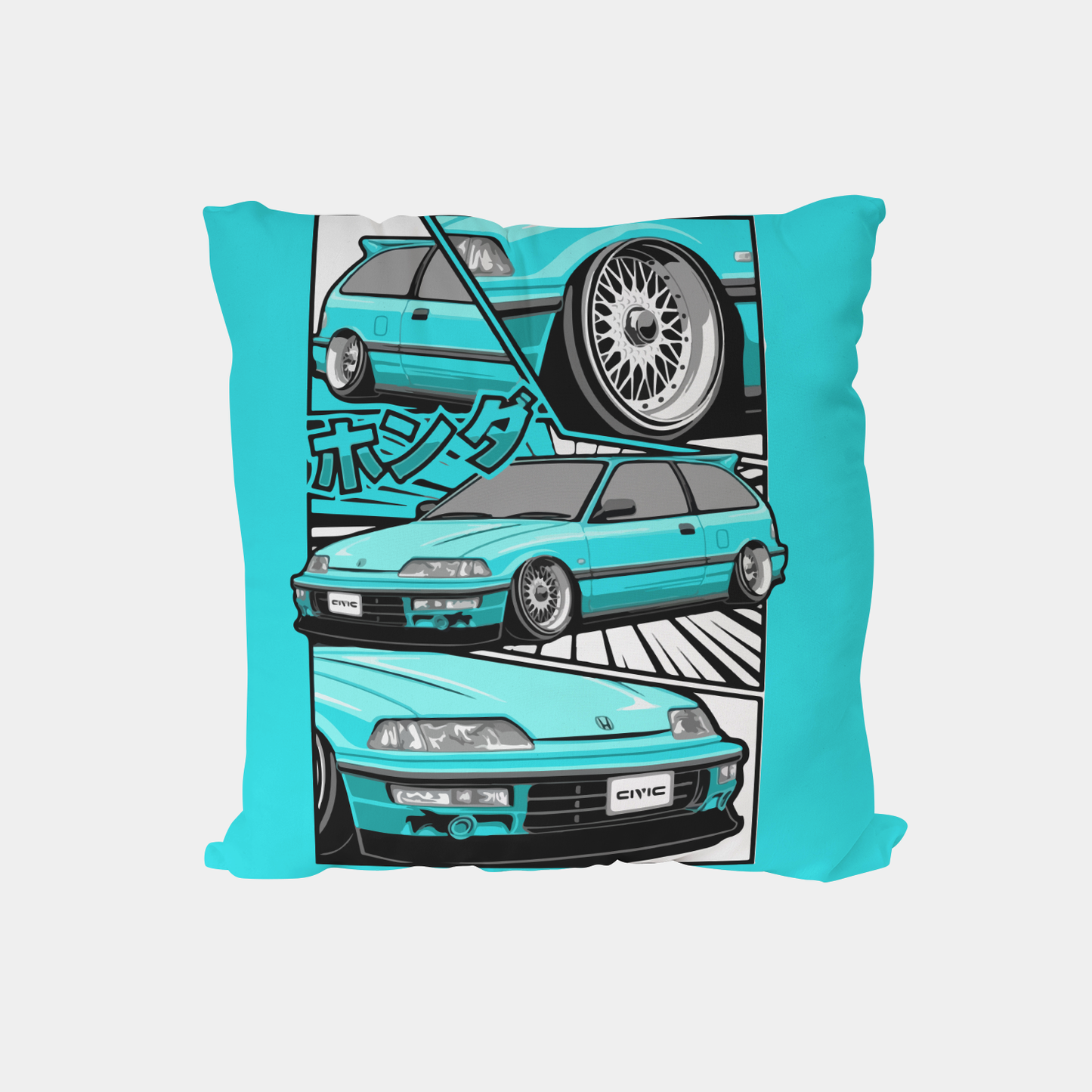 Blue car pillow