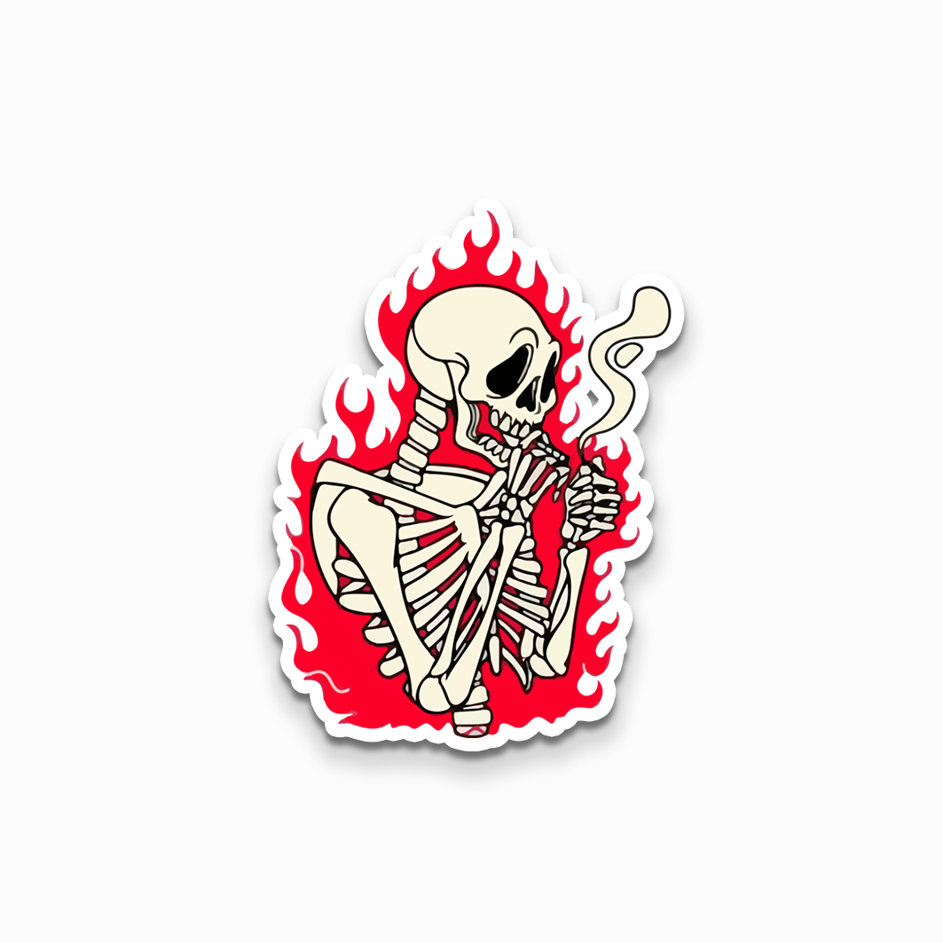 Fire bones Sticker