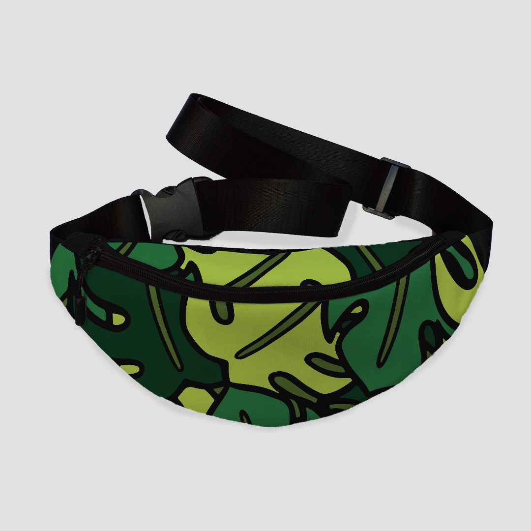 Leaf cartoon fanny pack