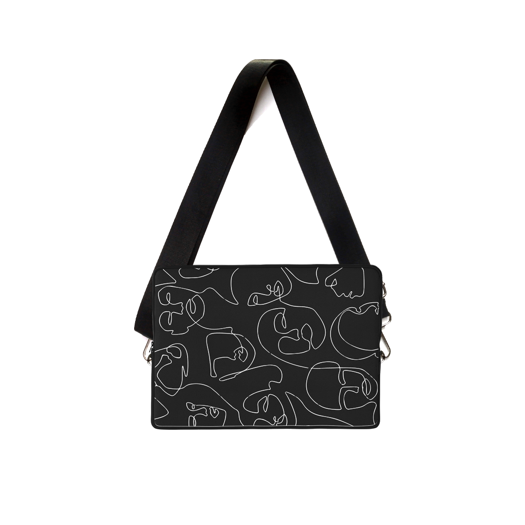 Lines faces labtop sleeve