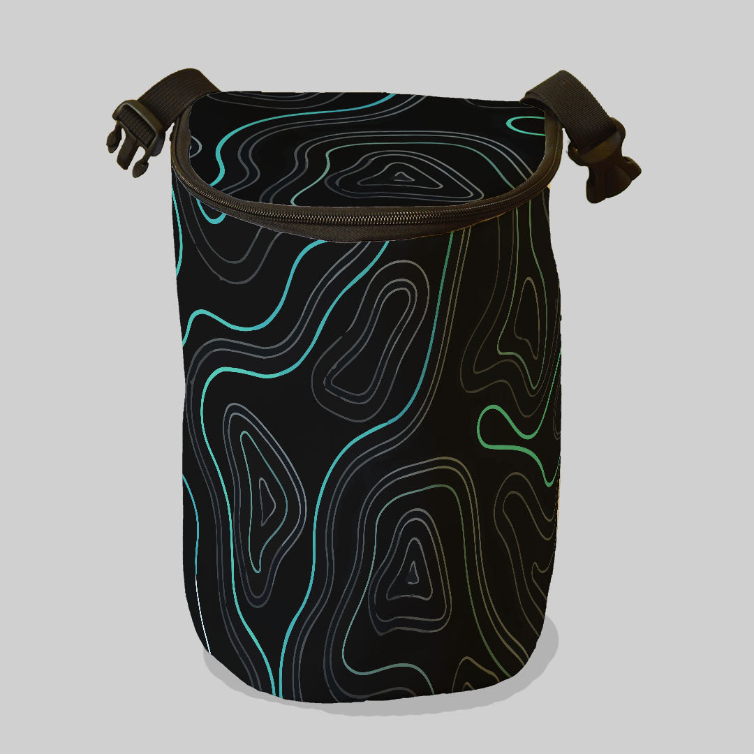 Pattern Black Car Trash Bin