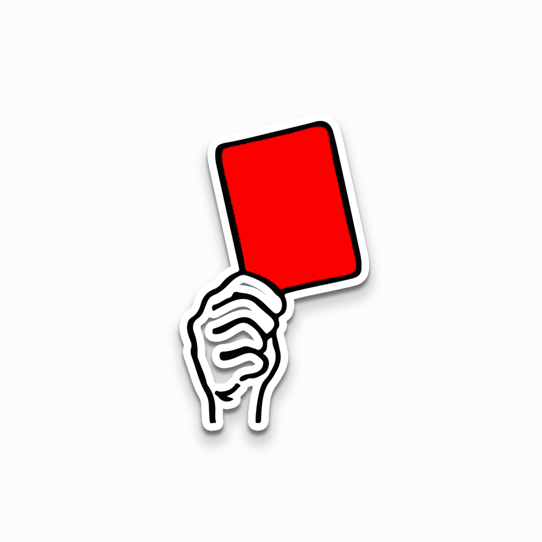 Red card Sticker