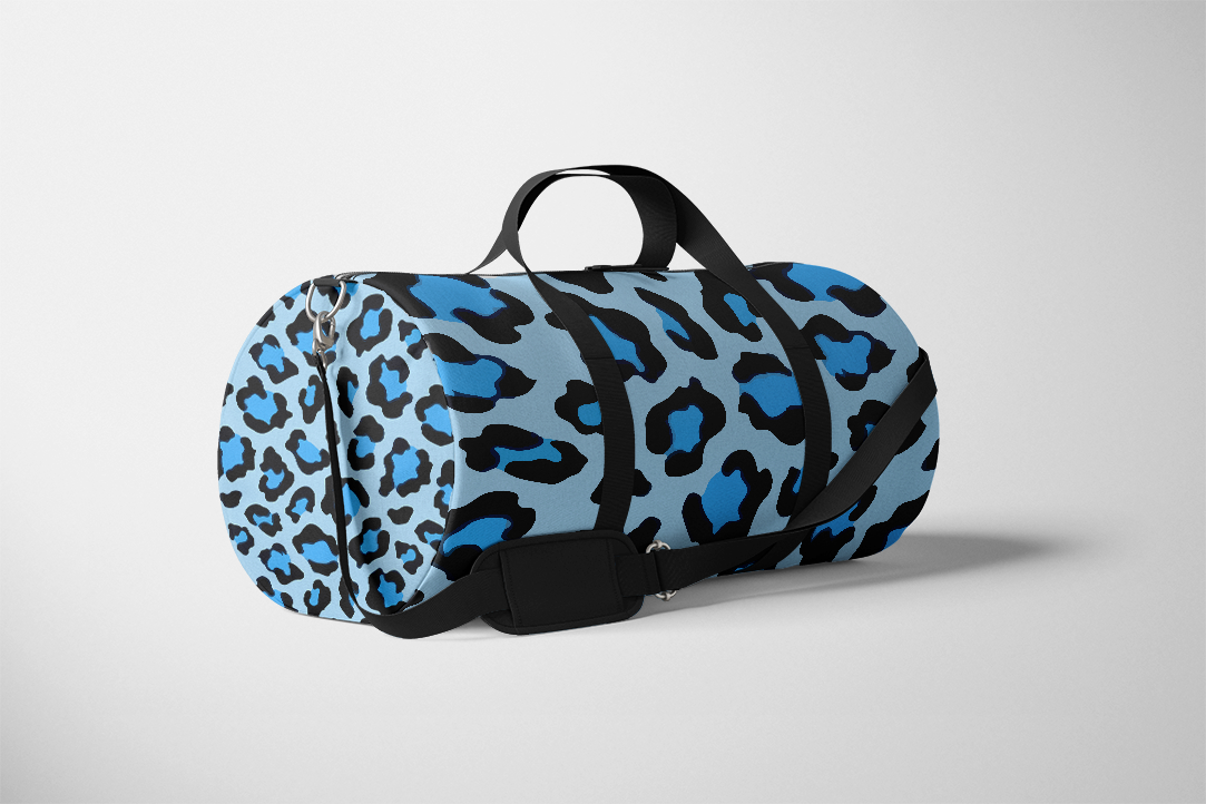 Zebra blue Duffle Bag