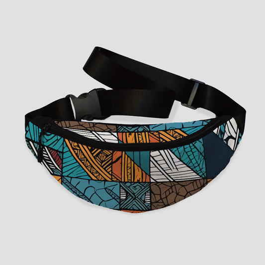 Colors pattern fanny bag