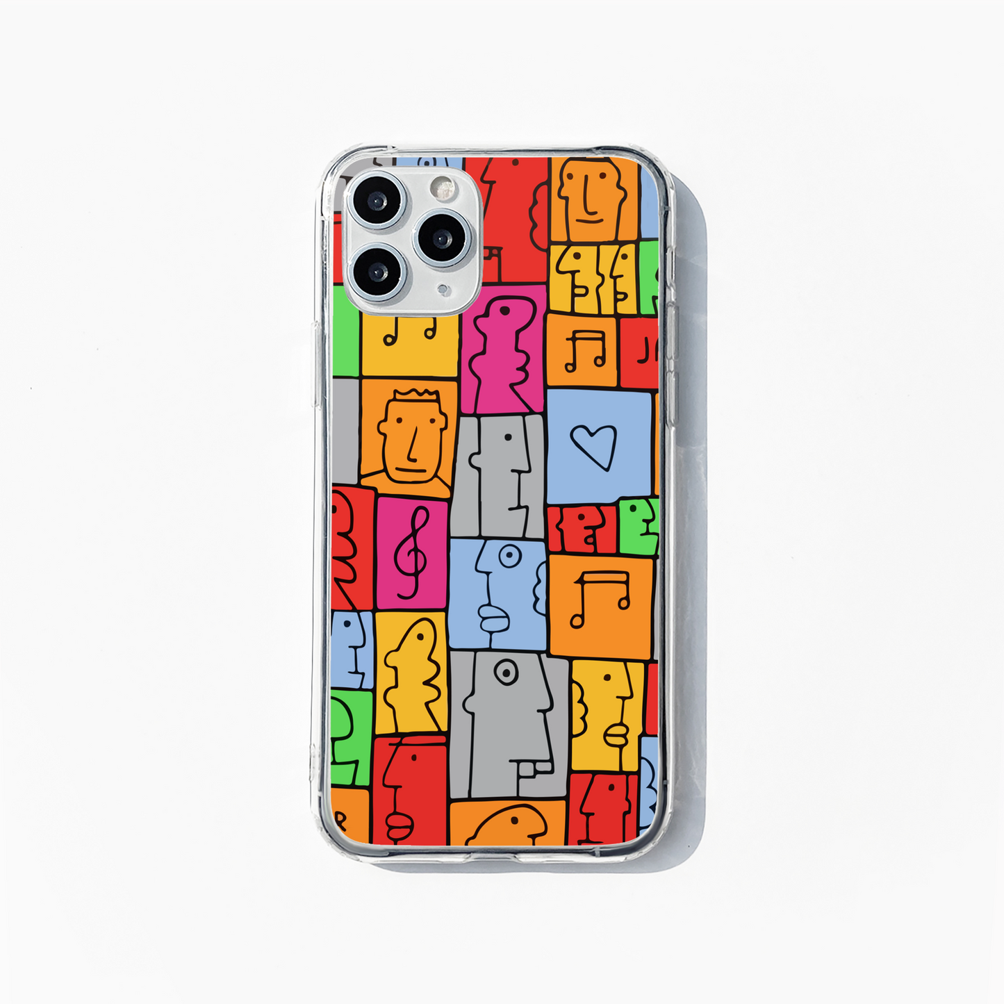 Lines faces Phone case
