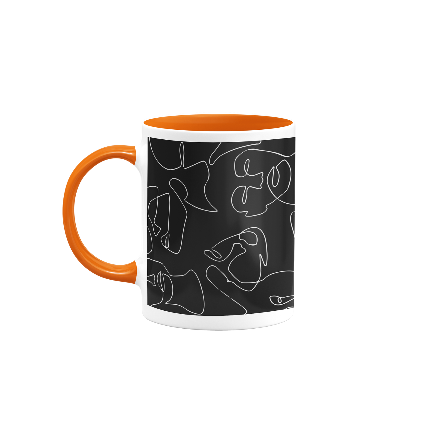 Lines faces mug