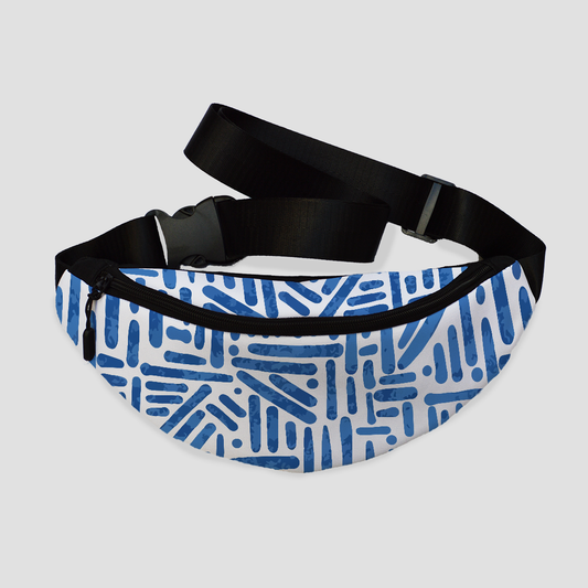 Lines pattern fanny bag