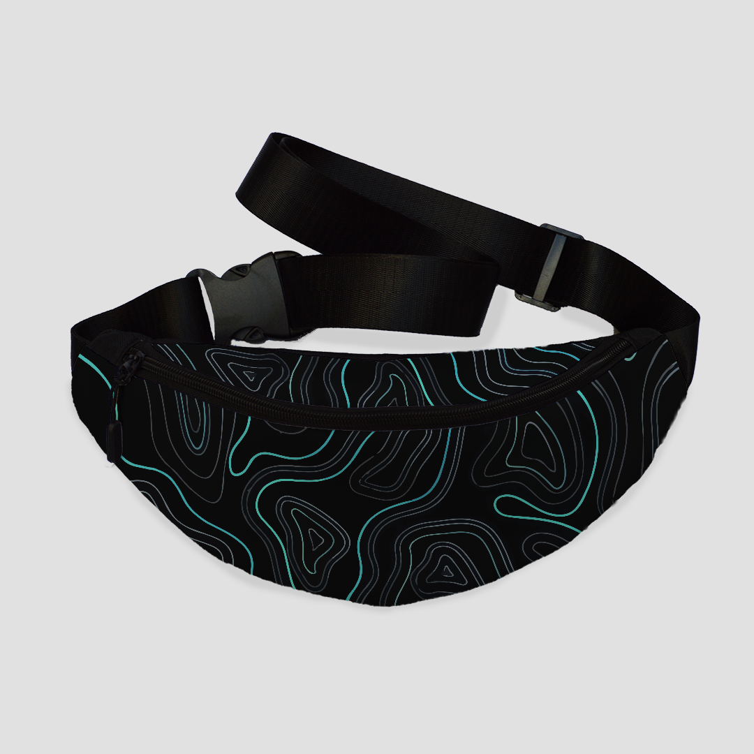 Lines waves fanny bag