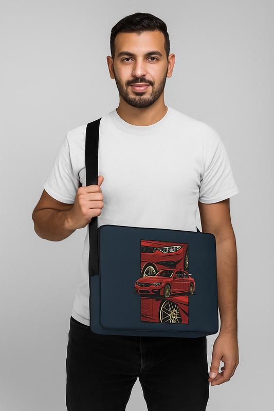 Red car labtop sleeve