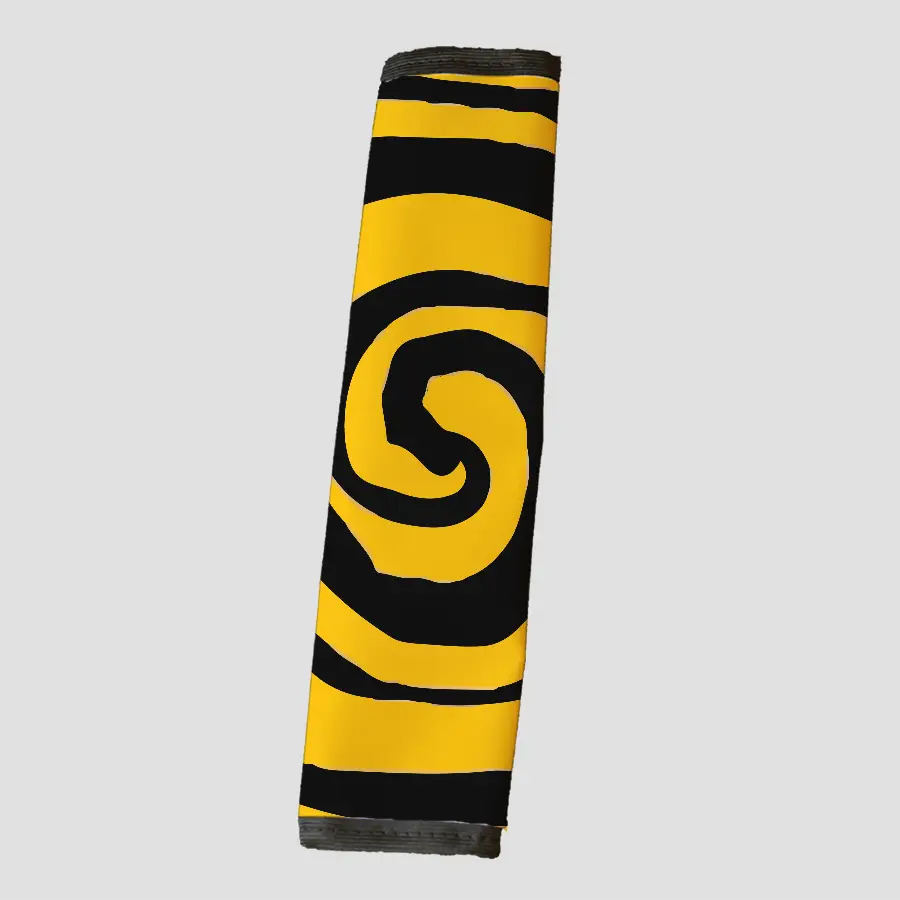 Pattern Yellow Black Car Seat belt Cover