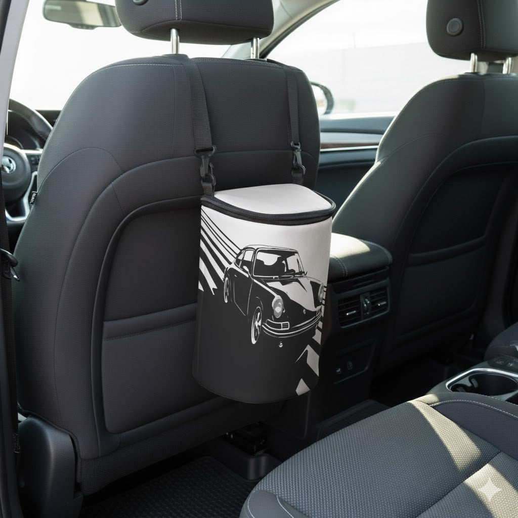 Car Black Car Trash Bin