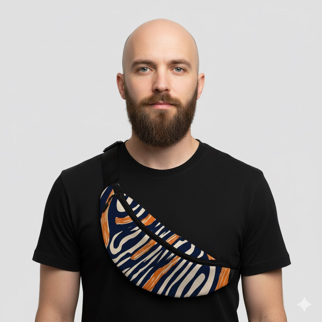 White tiger fanny pack