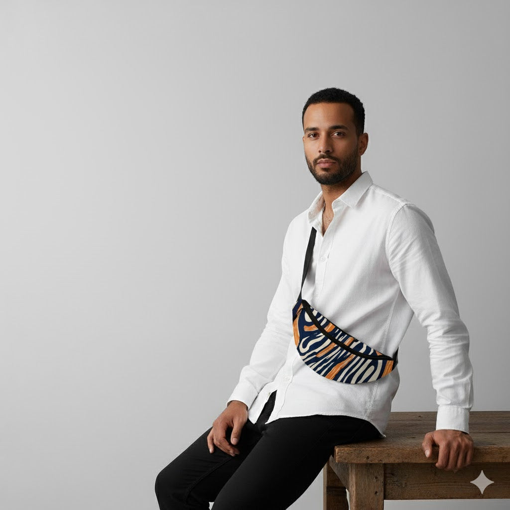 White tiger fanny pack