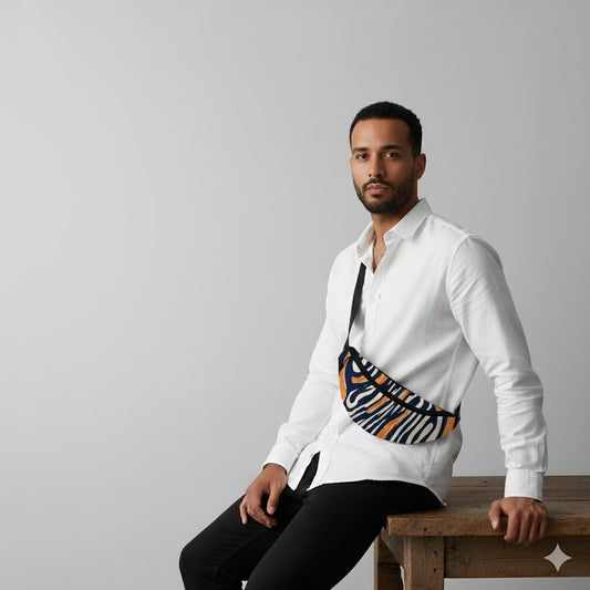 White tiger fanny pack