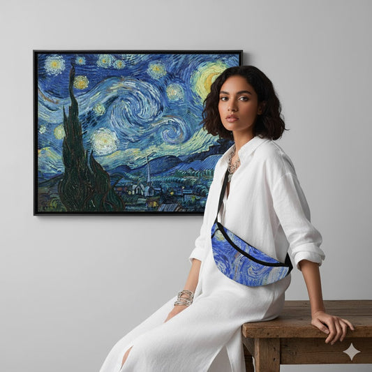 The starry night fanny pack
